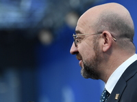 Charles Michel, President of the European Council, arrives at the 5th European Political Community Summit in Budapest, Hungary, on November...