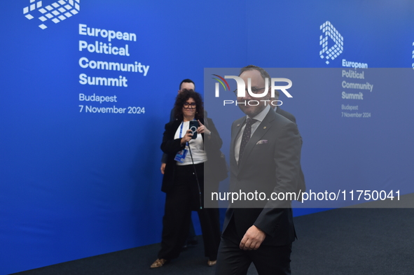 Xavier Espot Zamora, Prime Minister of Andorra, arrives at the 5th European Political Community Summit in Budapest, Hungary, on November 7,...