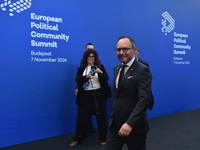 Xavier Espot Zamora, Prime Minister of Andorra, arrives at the 5th European Political Community Summit in Budapest, Hungary, on November 7,...