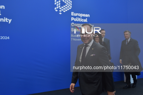 Xavier Espot Zamora, Prime Minister of Andorra, arrives at the 5th European Political Community Summit in Budapest, Hungary, on November 7,...