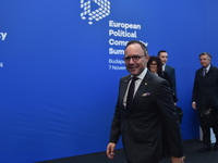 Xavier Espot Zamora, Prime Minister of Andorra, arrives at the 5th European Political Community Summit in Budapest, Hungary, on November 7,...