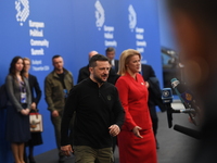 Volodymyr Zelenskyy, President of Ukraine, arrives at the 5th European Political Community Summit in Budapest, Hungary, on November 7, a day...