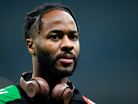 Raheem Sterling of Arsenal looks on during the UEFA Champions League 2024/25 League Phase MD4 match between FC Internazionale and Arsenal at...