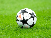 Official Adidas UEFA Champions league matchball during the UEFA Champions League 2024/25 League Phase MD4 match between FC Internazionale an...