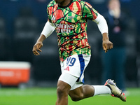 Myles Lewis-Skelly of Arsenal during the UEFA Champions League 2024/25 League Phase MD4 match between FC Internazionale and Arsenal at Stadi...