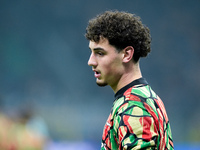 Tommy Setford of Arsenal looks on during the UEFA Champions League 2024/25 League Phase MD4 match between FC Internazionale and Arsenal at S...