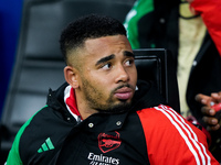 Gabriel Jesus of Arsenal looks on during the UEFA Champions League 2024/25 League Phase MD4 match between FC Internazionale and Arsenal at S...