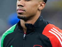 Gabriel of Arsenal looks on during the UEFA Champions League 2024/25 League Phase MD4 match between FC Internazionale and Arsenal at Stadio...