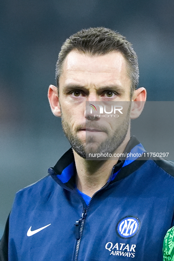 Stefan de Vrij of FC Internazionale looks on camera during the UEFA Champions League 2024/25 League Phase MD4 match between FC Internazional...