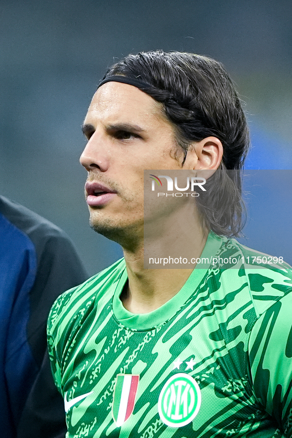 Yann Sommer of FC Internazionale looks on during the UEFA Champions League 2024/25 League Phase MD4 match between FC Internazionale and Arse...