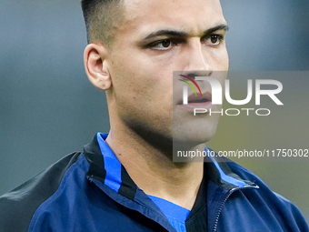 Lautaro Martinez of FC Internazionale looks on during the UEFA Champions League 2024/25 League Phase MD4 match between FC Internazionale and...