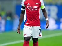 Bukayo Saka of Arsenal during the UEFA Champions League 2024/25 League Phase MD4 match between FC Internazionale and Arsenal at Stadio San S...