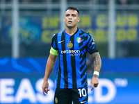 Lautaro Martinez of FC Internazionale looks on during the UEFA Champions League 2024/25 League Phase MD4 match between FC Internazionale and...