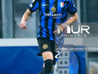 Benjamin Pavard of FC Internazionale during the UEFA Champions League 2024/25 League Phase MD4 match between FC Internazionale and Arsenal a...