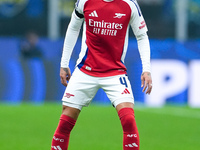 Ben White of Arsenal during the UEFA Champions League 2024/25 League Phase MD4 match between FC Internazionale and Arsenal at Stadio San Sir...