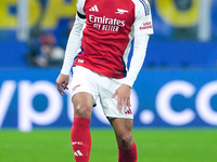 William Saliba of Arsenal during the UEFA Champions League 2024/25 League Phase MD4 match between FC Internazionale and Arsenal at Stadio Sa...