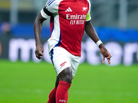 Bukayo Saka of Arsenal during the UEFA Champions League 2024/25 League Phase MD4 match between FC Internazionale and Arsenal at Stadio San S...