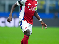 Bukayo Saka of Arsenal during the UEFA Champions League 2024/25 League Phase MD4 match between FC Internazionale and Arsenal at Stadio San S...