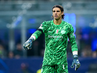 Yann Sommer of FC Internazionale gestures during the UEFA Champions League 2024/25 League Phase MD4 match between FC Internazionale and Arse...