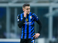 Piotr Zielinski of FC Internazionale looks on during the UEFA Champions League 2024/25 League Phase MD4 match between FC Internazionale and...