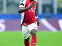 Bukayo Saka of Arsenal during the UEFA Champions League 2024/25 League Phase MD4 match between FC Internazionale and Arsenal at Stadio San S...