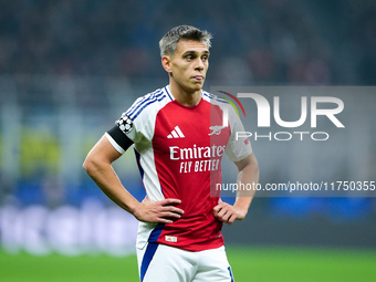 Leandro Trossard of Arsenal during the UEFA Champions League 2024/25 League Phase MD4 match between FC Internazionale and Arsenal at Stadio...