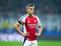 Leandro Trossard of Arsenal during the UEFA Champions League 2024/25 League Phase MD4 match between FC Internazionale and Arsenal at Stadio...