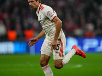 Thomas Muller of Bayern Munich  looks on during the Champions League Round 4 match between Bayern Munich v Benfica at the Allianz arena, Mun...