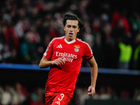 Álvaro Carreras of Benfica  looks on during the Champions League Round 4 match between Bayern Munich v Benfica at the Allianz arena, Munich,...