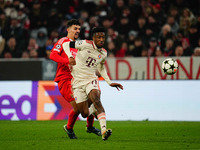 Kingsley Coman of Bayern Munich  controls the ball during the Champions League Round 4 match between Bayern Munich v Benfica at the Allianz...