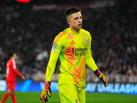 Anatoliy Trubin of Benfica  looks on during the Champions League Round 4 match between Bayern Munich v Benfica at the Allianz arena, Munich,...