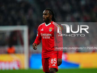 Renato Sanches of Benfica  looks on during the Champions League Round 4 match between Bayern Munich v Benfica at the Allianz arena, Munich,...