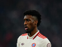 Kingsley Coman of Bayern Munich  looks on during the Champions League Round 4 match between Bayern Munich v Benfica at the Allianz arena, Mu...