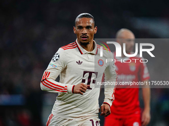 Leroy Sane of Bayern Munich  looks on during the Champions League Round 4 match between Bayern Munich v Benfica at the Allianz arena, Munich...