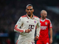 Leroy Sane of Bayern Munich  looks on during the Champions League Round 4 match between Bayern Munich v Benfica at the Allianz arena, Munich...