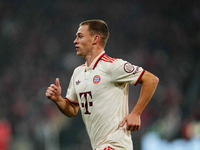 Joshua Kimmich of Bayern Munich  looks on during the Champions League Round 4 match between Bayern Munich v Benfica at the Allianz arena, Mu...