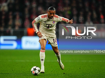 Leroy Sane of Bayern Munich  looks on during the Champions League Round 4 match between Bayern Munich v Benfica at the Allianz arena, Munich...