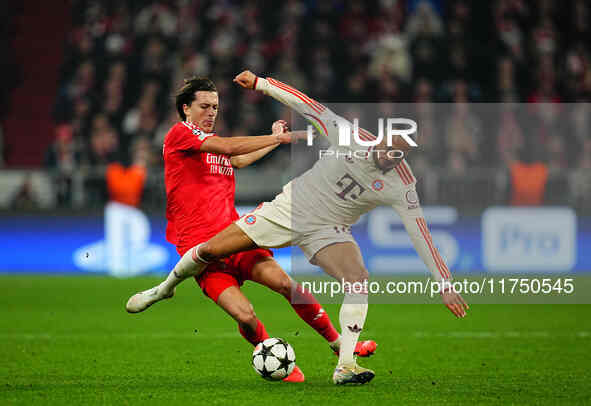 Leroy Sane of Bayern Munich  looks on during the Champions League Round 4 match between Bayern Munich v Benfica at the Allianz arena, Munich...