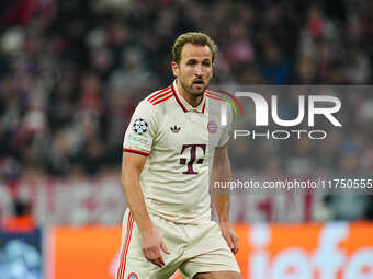 Harry Kane of Bayern Munich  looks on during the Champions League Round 4 match between Bayern Munich v Benfica at the Allianz arena, Munich...