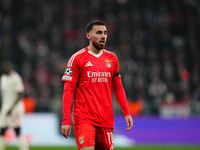 Orkun Kokcu of Benfica  looks on during the Champions League Round 4 match between Bayern Munich v Benfica at the Allianz arena, Munich, Ger...