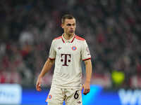 Joshua Kimmich of Bayern Munich  looks on during the Champions League Round 4 match between Bayern Munich v Benfica at the Allianz arena, Mu...