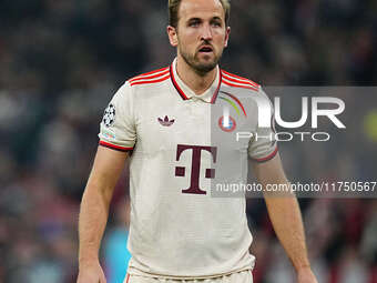 Harry Kane of Bayern Munich  looks on during the Champions League Round 4 match between Bayern Munich v Benfica at the Allianz arena, Munich...