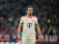 Harry Kane of Bayern Munich  looks on during the Champions League Round 4 match between Bayern Munich v Benfica at the Allianz arena, Munich...