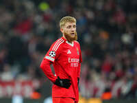 Jan-Niklas Beste of Benfica  looks on during the Champions League Round 4 match between Bayern Munich v Benfica at the Allianz arena, Munich...