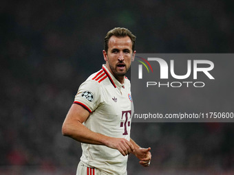 Harry Kane of Bayern Munich  looks on during the Champions League Round 4 match between Bayern Munich v Benfica at the Allianz arena, Munich...