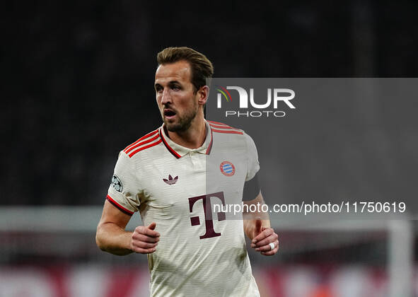 Harry Kane of Bayern Munich  looks on during the Champions League Round 4 match between Bayern Munich v Benfica at the Allianz arena, Munich...