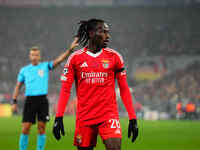 Issa Kabore of Benfica  controls the ball during the Champions League Round 4 match between Bayern Munich v Benfica at the Allianz arena, Mu...