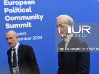 Jonas Gahr, Prime Minister of Norway, arrives at the 5th European Political Community Summit in Budapest, Hungary, on November 7, a day afte...