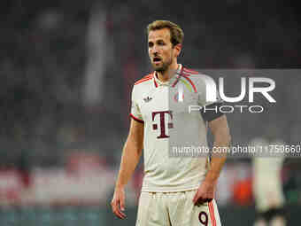 Harry Kane of Bayern Munich  looks on during the Champions League Round 4 match between Bayern Munich v Benfica at the Allianz arena, Munich...