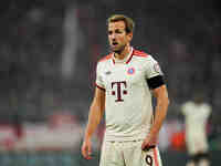 Harry Kane of Bayern Munich  looks on during the Champions League Round 4 match between Bayern Munich v Benfica at the Allianz arena, Munich...